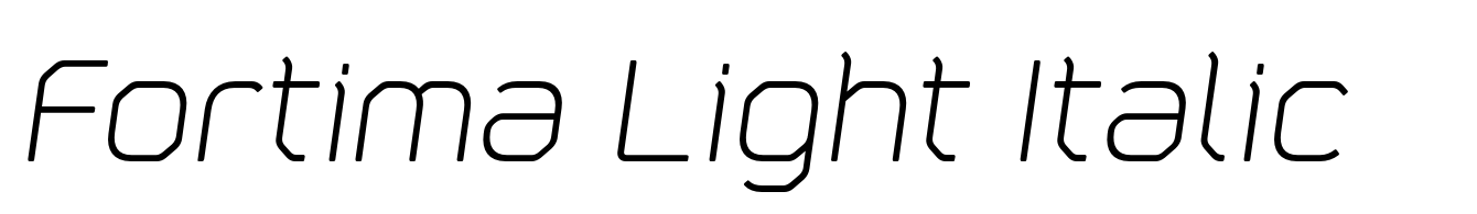 Fortima Light Italic